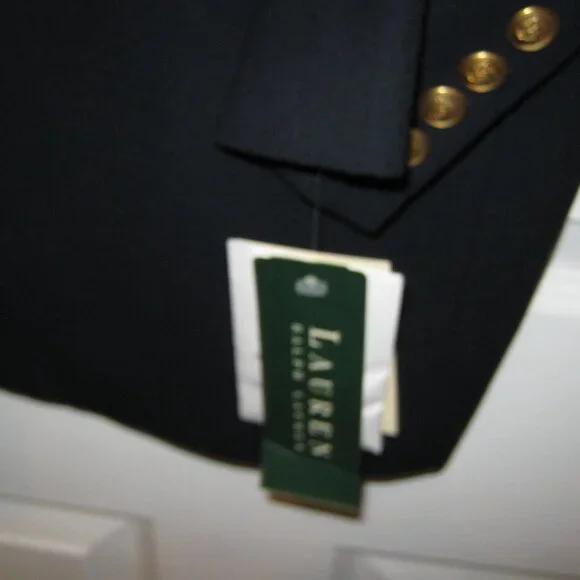 Lauren - Ralph Lauren Navy Blazer - New Never Worn w/Tags - Size 14 - Picture 5 of 10